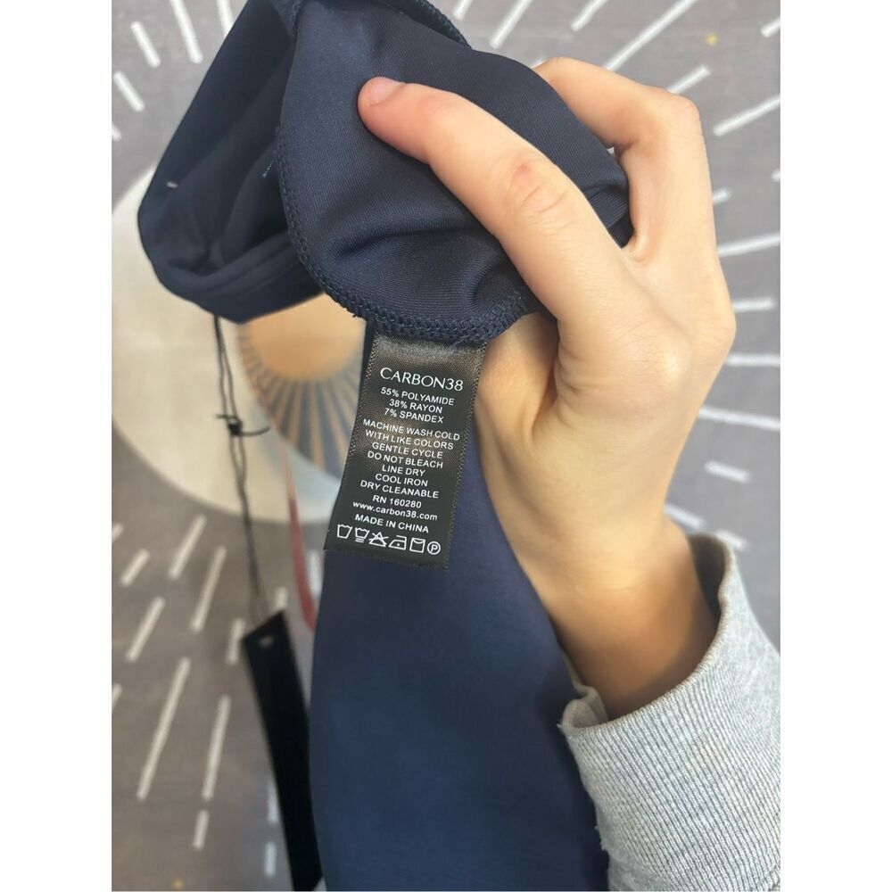 NWT Carbon38 Navy High Waisted Scuba Pant - Picture 10 of 10